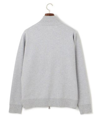 J.PRESS MEN 【FLEX YARN】フルジップカーディガン ライトグレー系