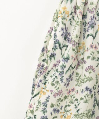 ANY KIDS フラワープリント キャミ ワンピース オフホワイト系