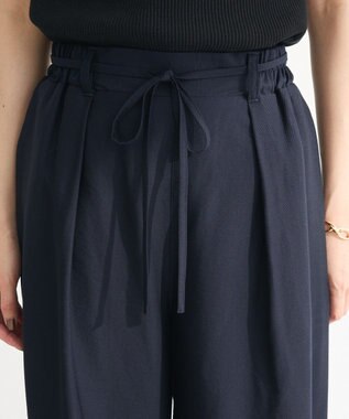 Green Parks 共ベルト付きツイルカラーパンツ Dark Navy
