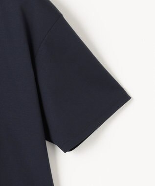 23区GOLF 【23Fondation/MEN】【UVケア】衿ロゴ モックネックシャツ ネイビー系