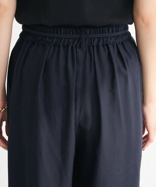 Green Parks 共ベルト付きツイルカラーパンツ Dark Navy