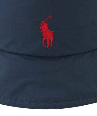 MOONBAT POLO RALPH LAUREN レインハット POLO PONY 撥水 ポケッタブル ネイビーブルー