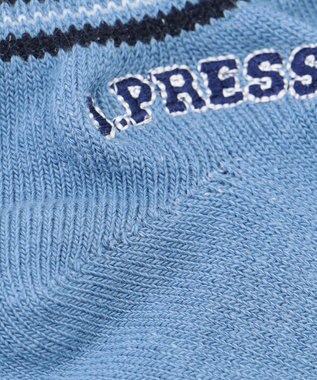 J.PRESS KIDS 【19-26cm】刺繍ソックス サックスブルー系