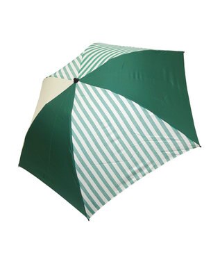 +RING UNISEX プラスリング 簡単開閉式折傘55cm GRN-STP T1379