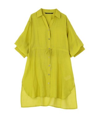 YECCA VECCA シアー2way袖バルーンチュニック Yellow