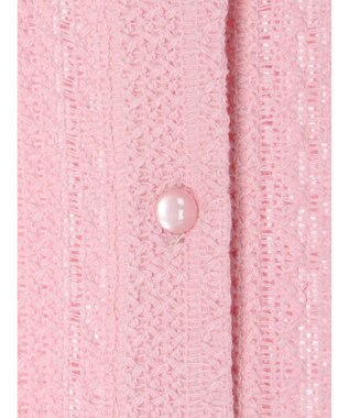 earth music&ecology コンパクトレースカーディガン White