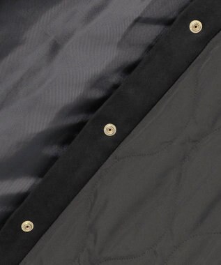 自由区 L 【洗える】パディングキルト アウター ブラック