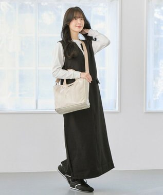 ROOTOTE 3665【ななめに走るポケットライン】LT.スクエア.スラッシュ-A 01：アイボリー