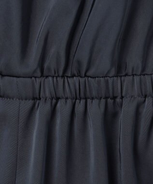 ICB L 【WEB＆一部店舗限定】 StretchVintageSatin オールインワン ネイビー系