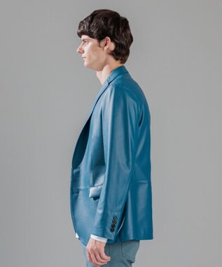 JOSEPH HOMME ライトラムナッパレザー　ジャケット ダルブルー系