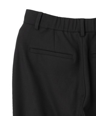 UNFILO 【ウエストゴム/14サイズ展開】beauty warm pants テーパード ブラック