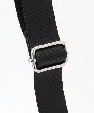 Y'SACCS ナイロン×牛革コンビシリーズ　横型ショルダーバッグ　SSサイズ ブラック