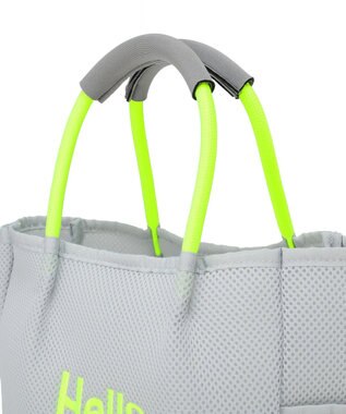 Green Parks ロープハンドルメッシュトートバッグミニ Gray