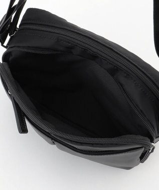 Y'SACCS ナイロン×牛革コンビシリーズ　横型ショルダーバッグ　SSサイズ ブラック