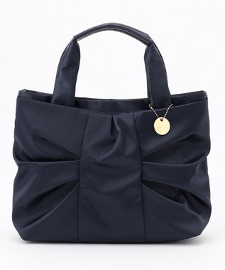 UNBILLION cachecache WEB限定リボン2wayトートバッグ ネイビー