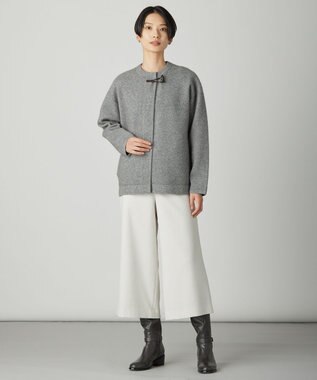 J.PRESS LADIES L RACOON カーディガン グレー系