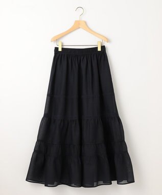 組曲 【洗える】レーシーボイル スカート ネイビー系