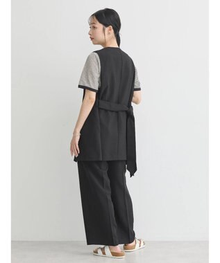 earth music&ecology リネンライクワイドパンツ Black