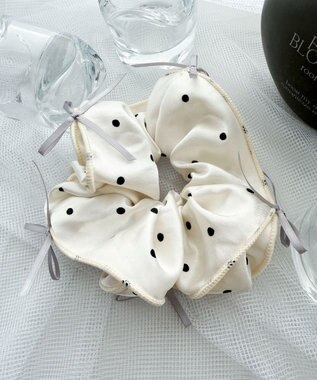 WEGO Lリボンドットシュシュ