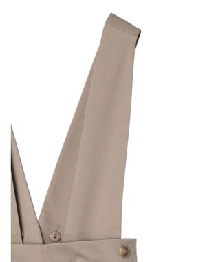 Green Parks ２ｗａｙデザインボタンサス付きパンツ Gray Beige