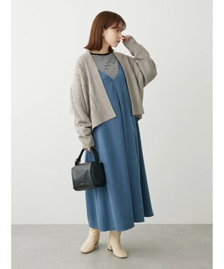 Green Parks ２ｗａｙ起毛キャミワンピース Sax