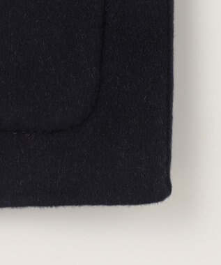 J.PRESS LADIES 【リバーシブル】ウールナイロンリバーチェック スタンドカラー コート ネイビー×チェック系