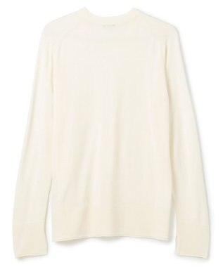 JOSEPH スーパーファインメリノシルク　ラウンドネックニット Oyster white