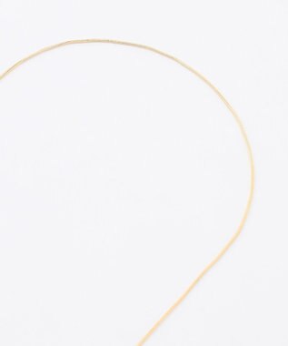 ANY クリアトップラリエットネックレス ゴールド