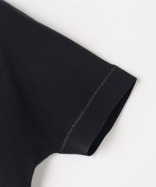 J.PRESS LADIES COOL MINT COTTON POLYESTER ヘンリーネック ニット プルオーバー ネイビー系