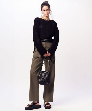 23区 メッシュ ベルト ブラック系