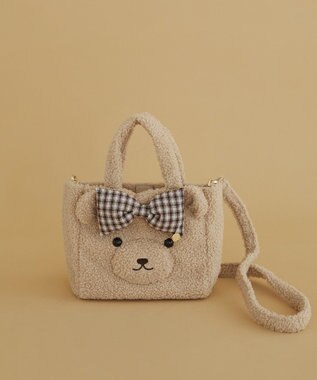 Maison de FLEUR リボンベアショルダートートバッグ