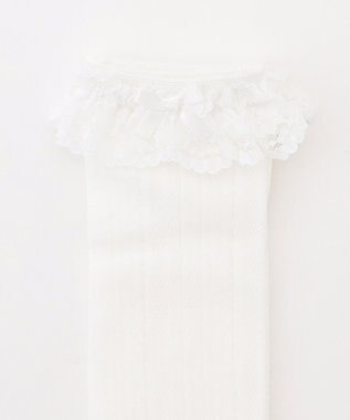 ANY KIDS レースハイソックス オフホワイト