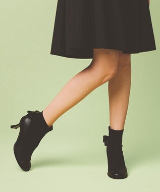 TOCCA BACK RIBBON SHORTBOOTS ショートブーツ ブラック系