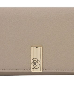 CLATHAS エクセ かぶせ長財布 ベージュ