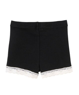 MIKI HOUSE HOT BISCUITS 【80-130cm】 裾レース オーバーパンツ 黒