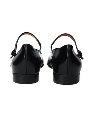 INTER-CHAUSSURES 【INTER-CHAUSSURES】ポインテッドトウストラップパンプス ブラック