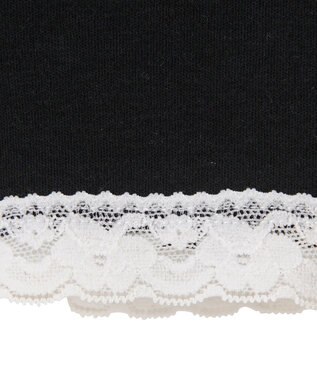 MIKI HOUSE HOT BISCUITS 【80-130cm】 裾レース オーバーパンツ 黒