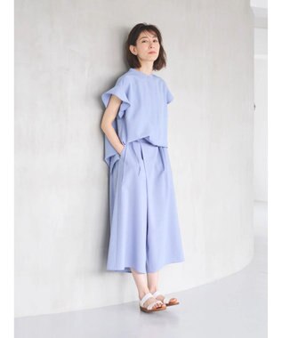 Green Parks 接触冷感　ガウチョパンツ Blue