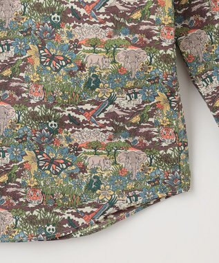 JOSEPH ABBOUD 【キングサイズ・リバティー柄】プリントシャツ オリーブ系6