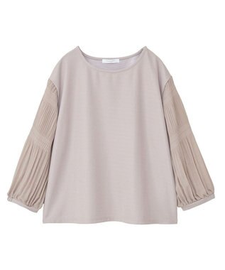 Green Parks マジョリカ袖カットプルオーバー Gray Beige