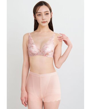 WACOAL オーバーパンツ ショート丈 ヒップアップで脚長シルエット ウエスト部分をすっきり見せる 一枚ばき可能 重ねばきにもおすすめ レディース GRC630 /ワコール ピンク