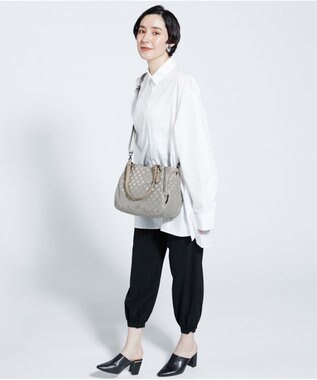 Y'SACCS 【Y’SACCS vous et】ドットジャカード マルチウェイトート Sサイズ グレージュ