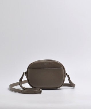 blancle シュリンクレザー ラウンドショルダーバッグ TAUPE