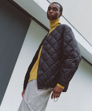 UNFILO 【MEN】UNFILO × TAION キルティングブルゾン ブラック系