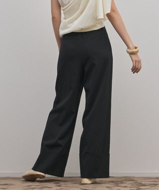 GRACE CONTINENTAL ロールアップワイドパンツ ブラック