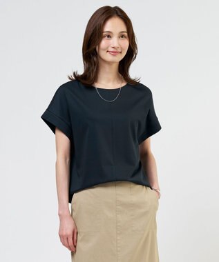 J.PRESS LADIES S 【2WAY】コットンスムース フレンチスリーブ カットソー