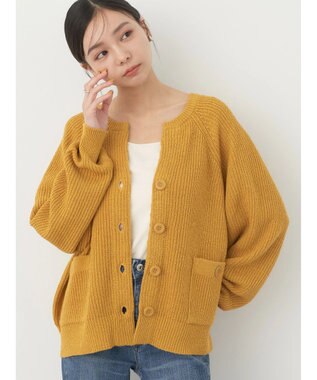 earth music&ecology ブークレーキーネックカーディガン