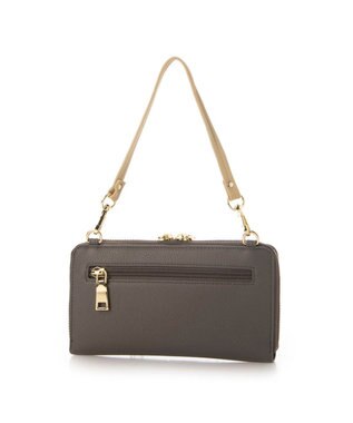 UNBILLION カシュカシュ cachecache / リールキー付きウォレットショルダーバッグ イエローミックス