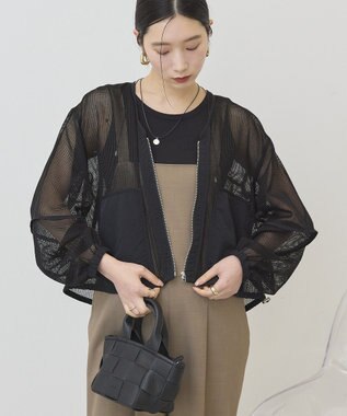 AMERICAN HOLIC メッシュ異素材ブルゾン
