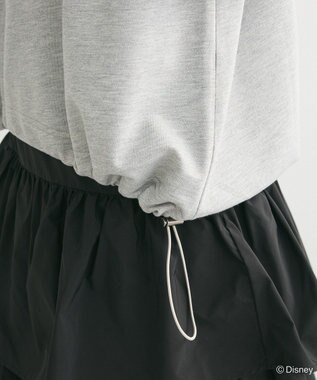 Green Parks ナイトメア／裾ドロストミニ裏毛プルオーバーⅡ Gray Mixture